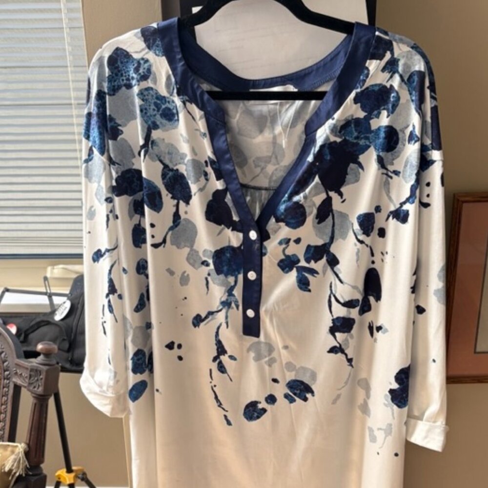 Casual Shirt- Blue Print